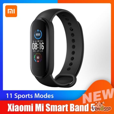 PORTES GRATIS Xiaomi mi band 5 pulseira inteligente - PRETO
