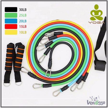 11 Pçs/set Faixas da Resistência do Látex Crossfit Treinamento Exercício Tu