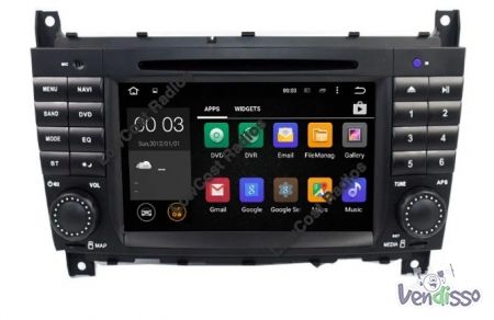 Montagem Radio Mercedes w203 C class