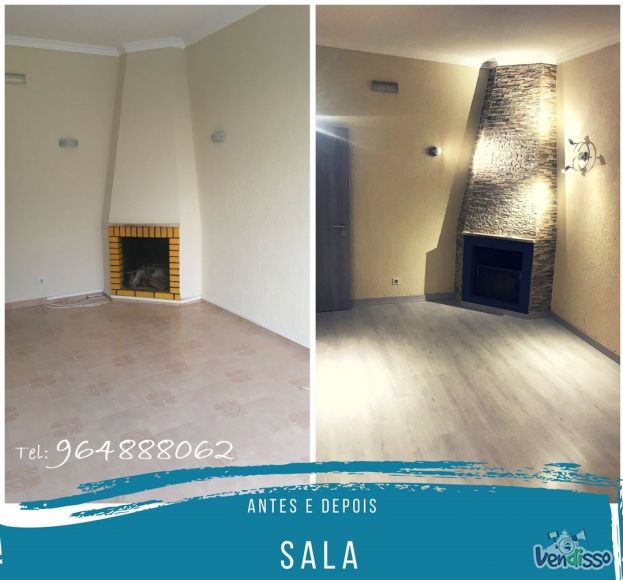 Remodelações - Remodelação de Sala antes e depois 9648